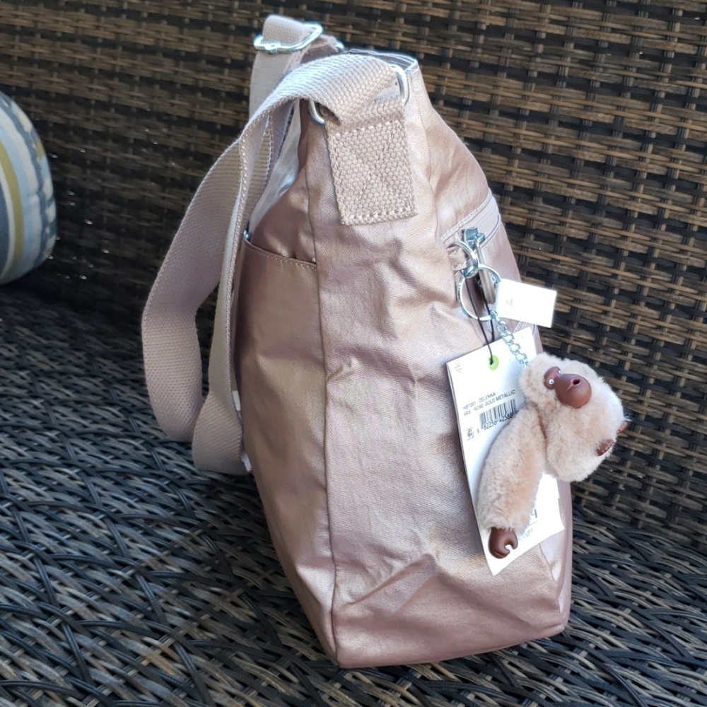Kipling Zelenka shoulder crossbody bag rose gold - Picture 2 of 6